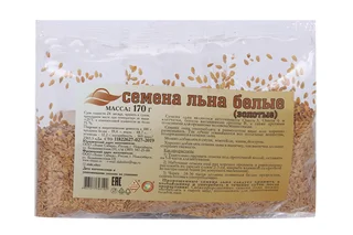 Семена льна золотого 170 гр пакет