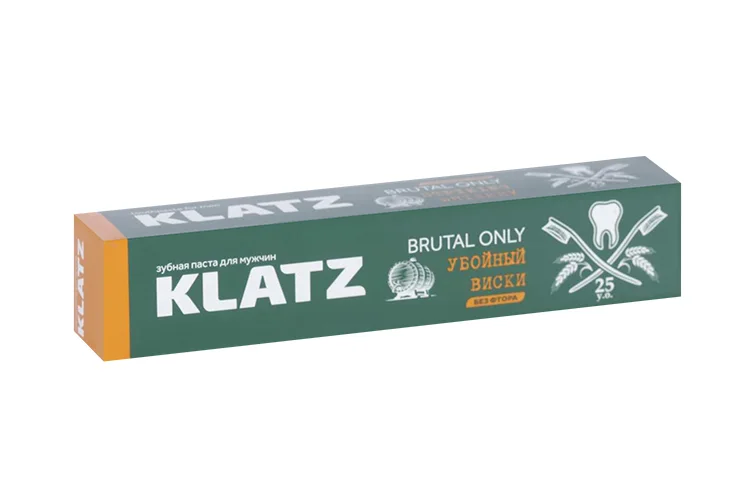 Зубная паста Klatz для мужчин Brutal Only убойный виски 75 мл