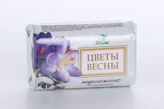 Мыло твердое Весна Цветы весны Подснежник, 90 г