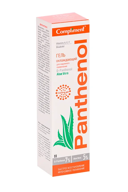 Гель Compliment Panthenol Aloe Vera охлаждающ для тела 75 мл
