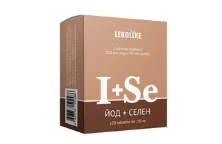 Йод+Селен Lekolike 150 мг 120 шт таблетки