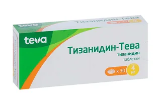 Тизанидин-Тева 4 мг 30 шт таблетки