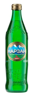 Вода мин Нарзан золотая 0,45 л элита стекло / натур газации