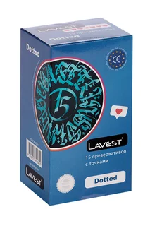 Презервативы Lavest с точками 15 шт