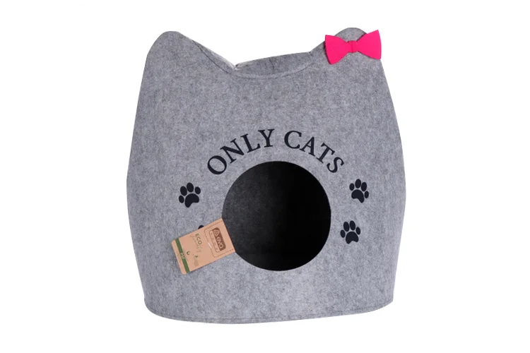 Домик Eva для животных ушастик only cats войлок 46×46×43 см