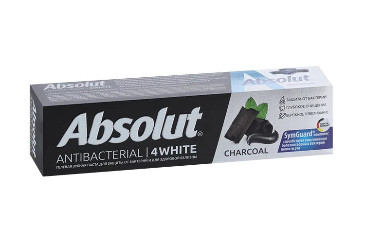 Зубная паста Absolut antibacterial 4White 110 гр пенал