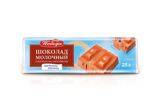 Шоколад молочный 25 гр