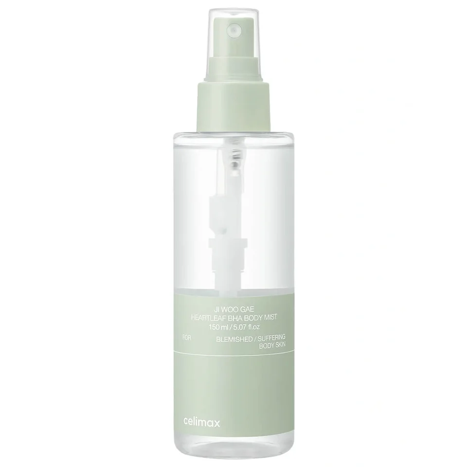 Успокаивающий мист для тела с BHA-кислотами Ji Woo Gae Heartleaf BHA Body Mist, 150 мл, Celimax