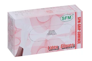 Перчатки SFM Gloves диагност латекс н/стер неопудр пара M 50 шт