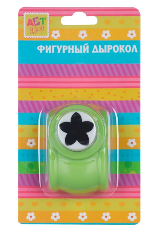 Дырокол Арт Узор фигурный Цветочек d=2,5 см 5×5×4 см Микс