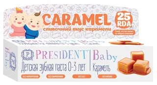 ПрезиДент паста зубная Беби от 0 до 3лет карамель без фтора 30 мл