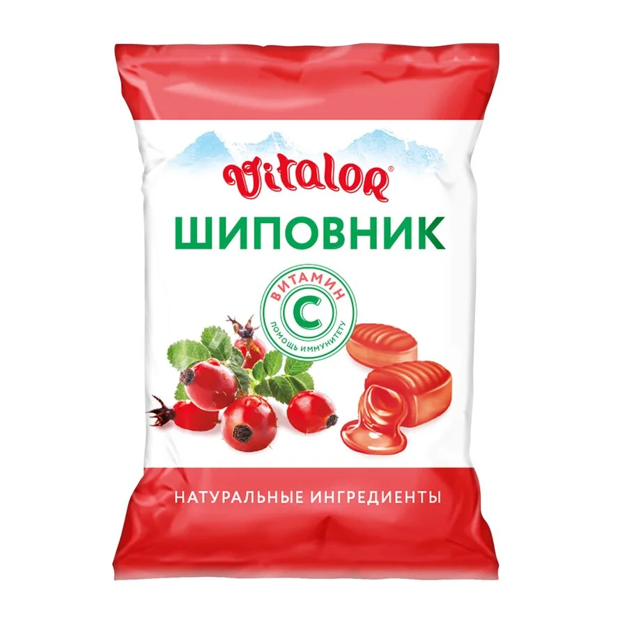 Виталор карамель леденцовая шиповник+вит. С 60г