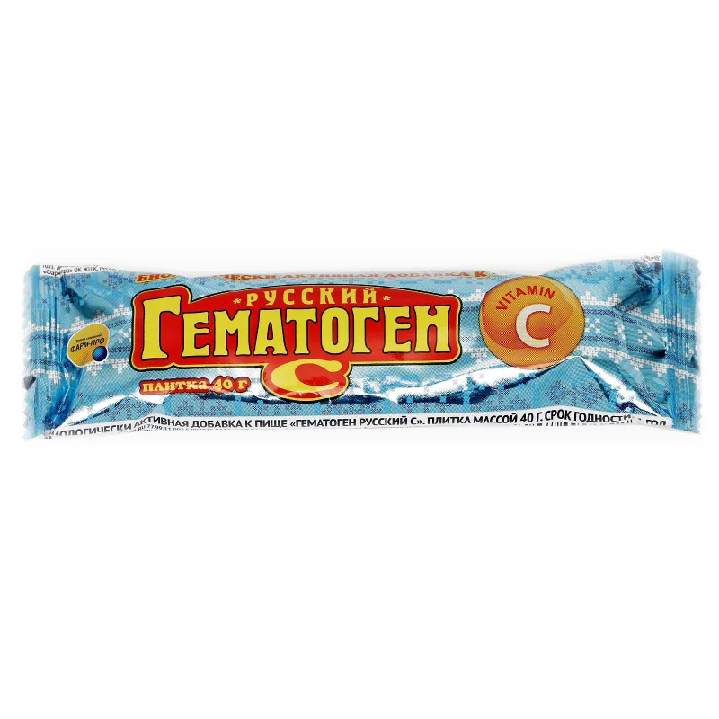 Гематоген Русский С Вит. с 40Г