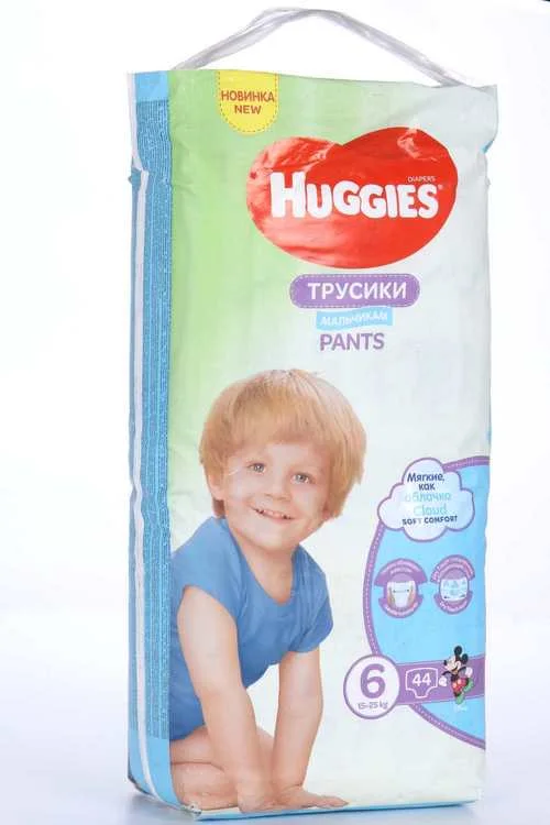 Трусики-подгузники Huggies Мега 6 для мальчиков 44 шт (15-25 кг)