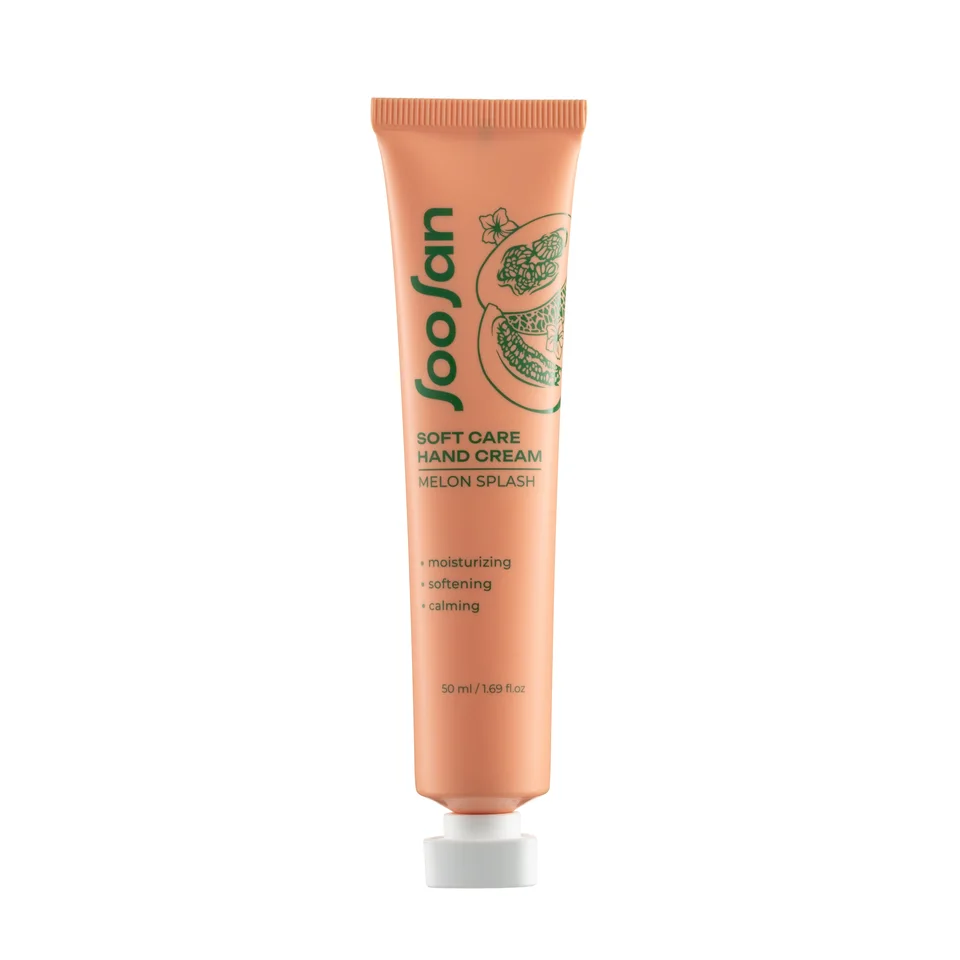 Soosan Soft Care Hand Cream Melon Splash Увлажняющий крем для рук с ароматом дыни 50 мл