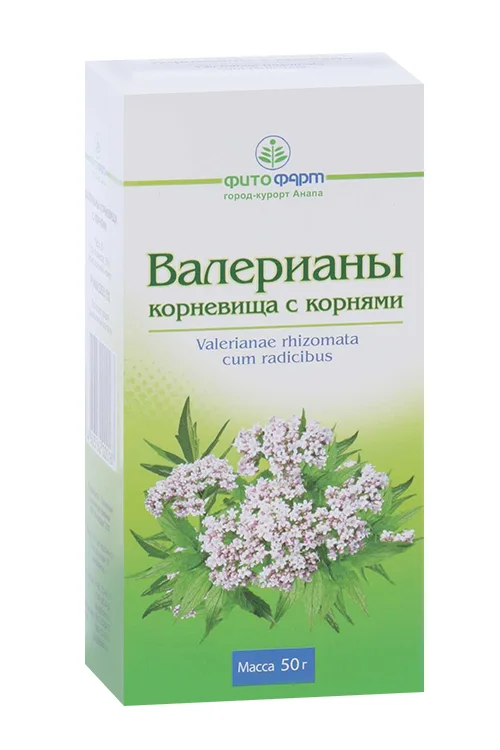 Валериана, 50 г, сырье растительное измельченное