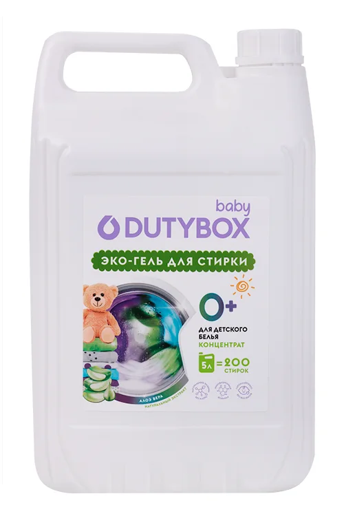 Эко-гель Dutybox Алоэ вера концентрат для стирки детского белья 5 л
