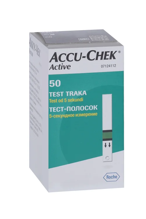 Акку-Чек тест-полоски для глюкометра Актив 50 шт