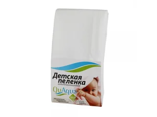 Пеленка детская Caress 70×100 белая