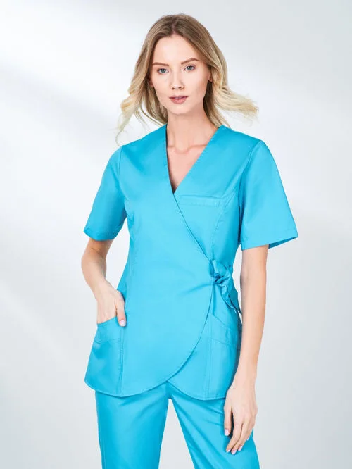Рубашка медицинская Medcostume женская MC6076 бирюзовая р 46