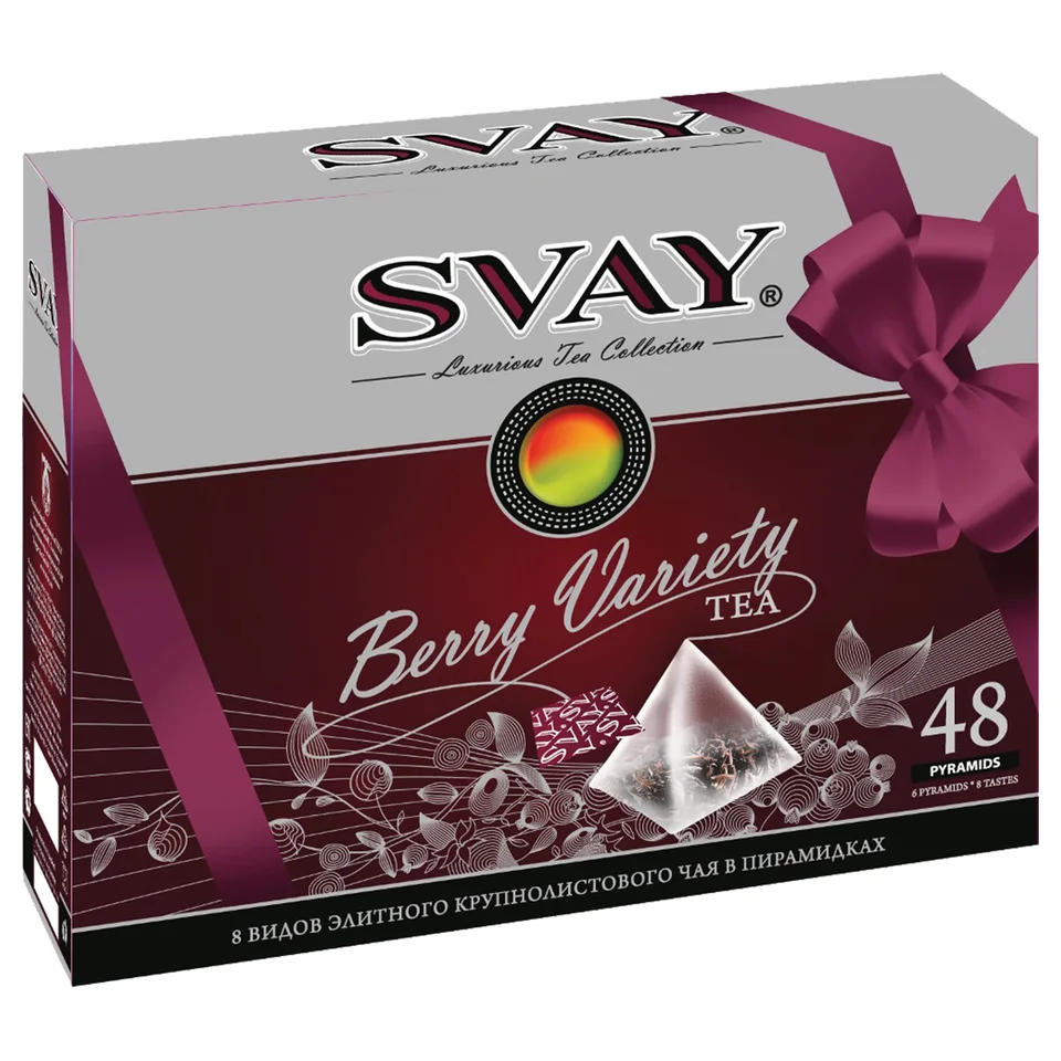 Чай Ягодное ассорти (Berry Variety), 48 пирамидок, Svay