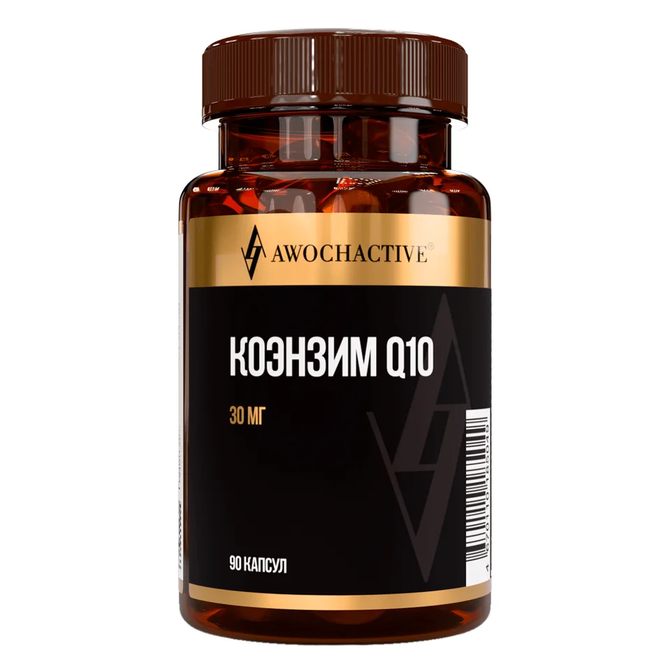 Коэнзим Q10, 30 мг, 90 капсул, Awochactive, годен до 13.01.2027