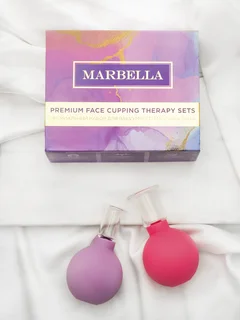 Премиальный набор для вакуумного массажа лица 2 шт в подарочной коробке Marbella
