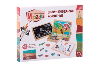 Игрушка-доска Mapacha Бизи-чемонадчик Животные магнитная для рисования