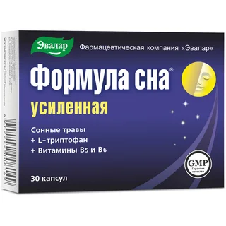 Формула сна усиленная 30 капсул Эвалар
