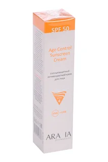 Крем Aravia Professional солнцезащитный анти-возрастной SPF 50 для лица, 100 мл