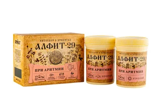 Алфит 29 При аритмии утренний вечерний 60 брикетов