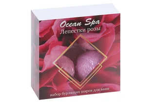 Набор Катрин бурлящие шары для ванн Ocean Spa лепестки розы 40 гр 4 шт