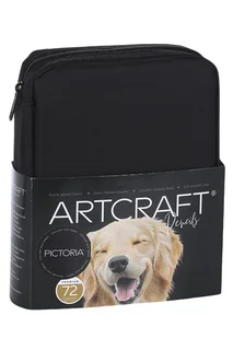 Набор Pictoria цветных карандашей Artcraft в кейсе 72 шт
