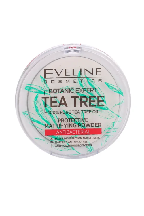 Пудра Eveline Botanic Expert 3в1 для лица матирующая тон 001-Transparent 9 гр