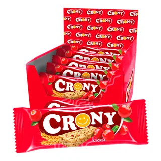 Батончик злаковый мюсли Клюква 12 шт по 50 гр Crony
