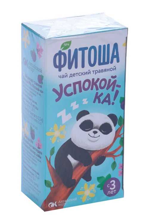 Чай Фитоша Успокой-ка №4 1,5 гр 20 шт ф/п сырье 1.5 г 20 шт