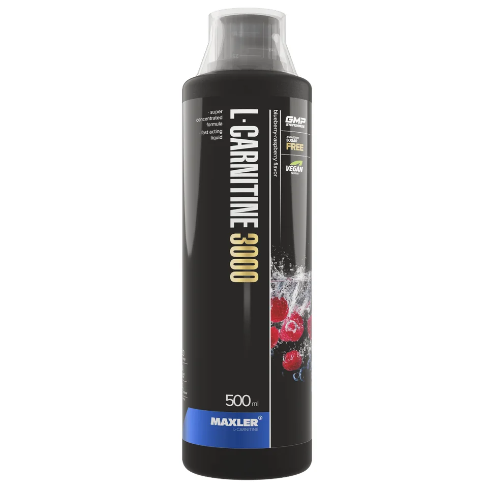 L-карнитин (L-Carnitine) 3000, вкус Черника-малина, 500 мл, Maxler