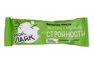 Батончик Леовит яблоко / корица для стройности, 25 г