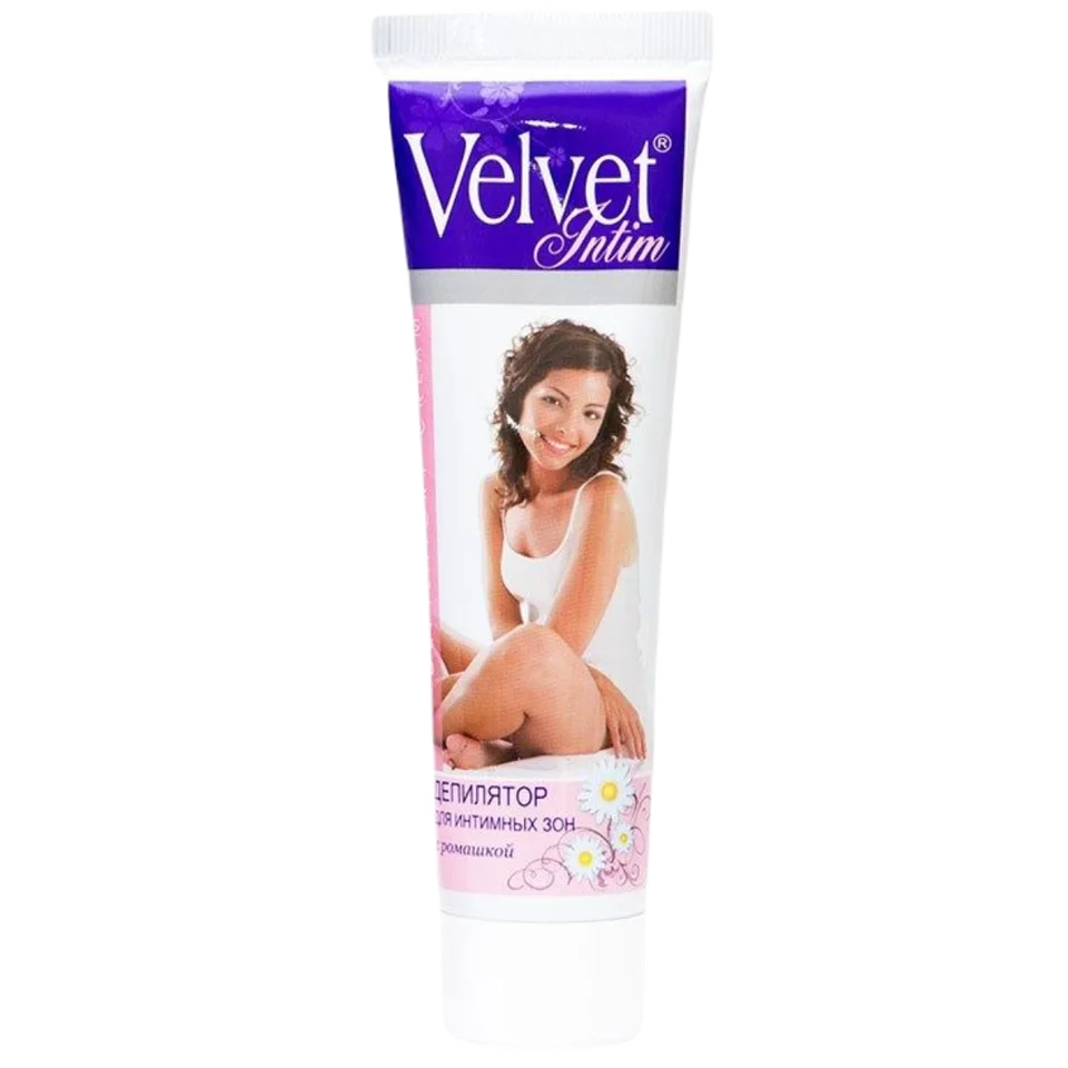 Депилятор для интимных зон с ромашкой 100 мл Velvet