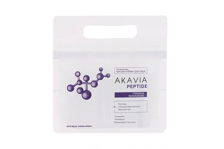 Набор маска-пленка Akavia Peptide Обновляющая для лица глубокое увлаж 15 мл 3 шт саше