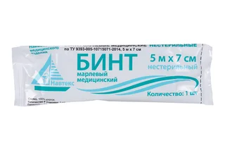 Бинт н/с 5×7 см инд уп