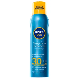 Нивея Защита И Легкость Спрей Солнцезащитный Spf30 200 мл