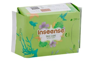 Прокладки Inseense Silk Care женск гигиенич ночн 5 капель 290 мм 8 шт