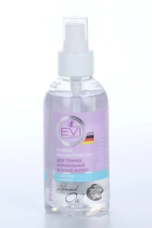 Флюид реконструктор EVI Professional с маслом миндаля для тонк / норм / сух волос 150 мл