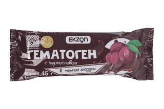 Гематоген Экзон с черносливом в темной глазури 45 гр