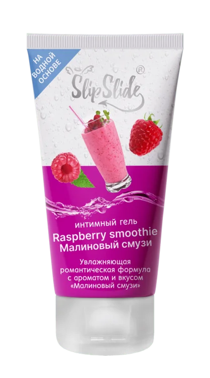 Гель-смазка интим СлипСлайд увлажн романтич формула Малиновый смузи 50 мл