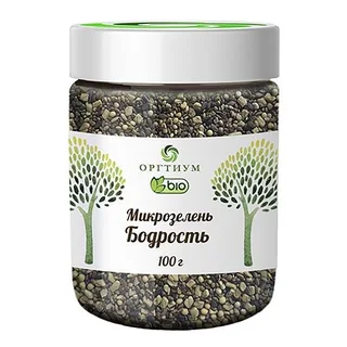 Пищевая продукция Микс Бодрость (Люцерна, клевер, пажитник, кунжут, горчица), 100 г, Оргтиум
