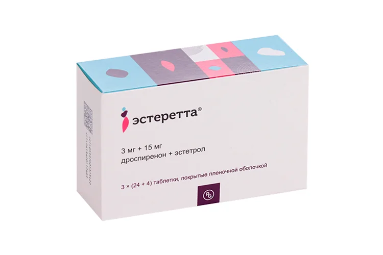 Эстеретта таблетки 3+15 мг 84 шт