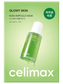 Маска Celimax The Real Noni Energy Ampoule ткан укрепляющая с экстр нони для лица, 29 мл, 10 шт