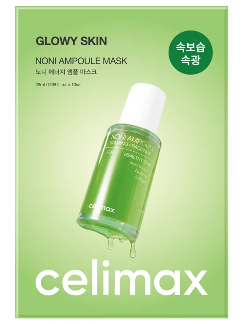 Маска Celimax The Real Noni Energy Ampoule ткан укрепляющая с экстр нони для лица, 29 мл, 10 шт